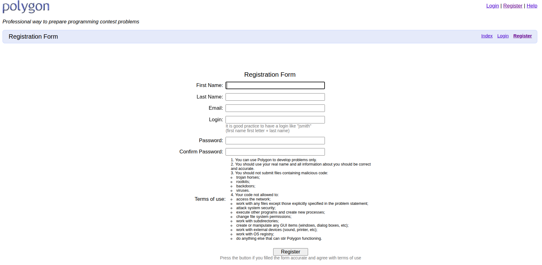 Polygon Registration