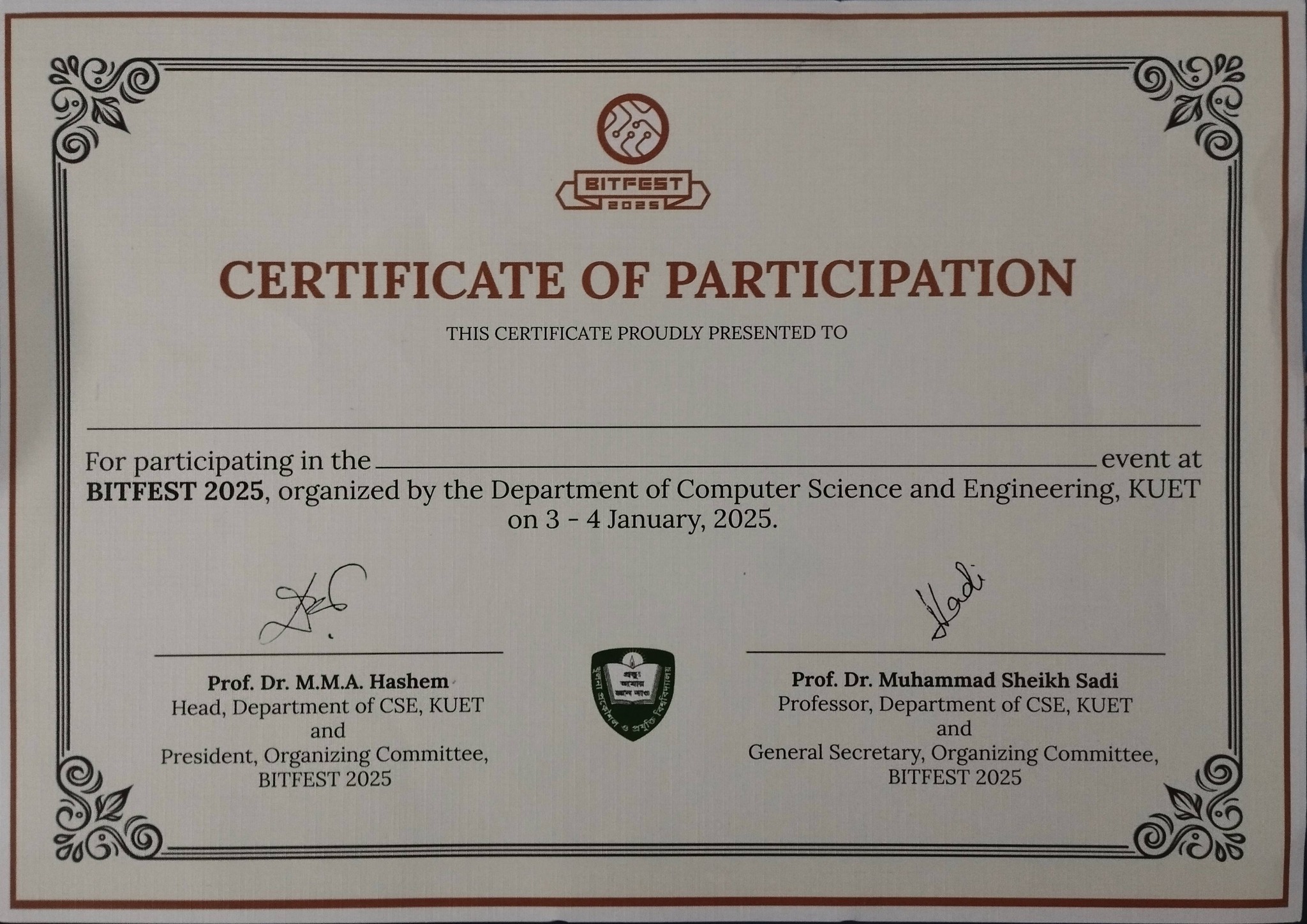 Certificate 8