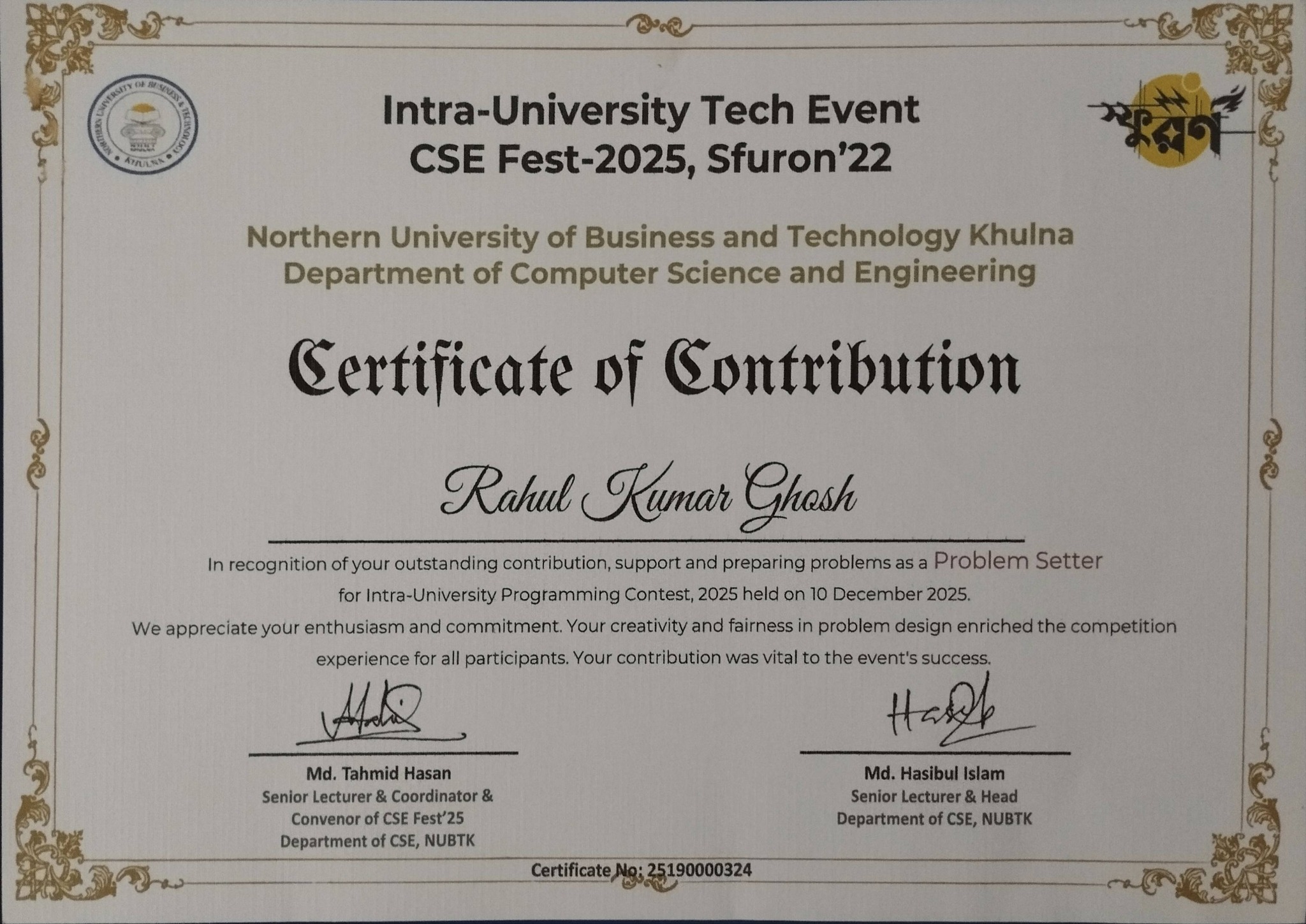 Certificate 20