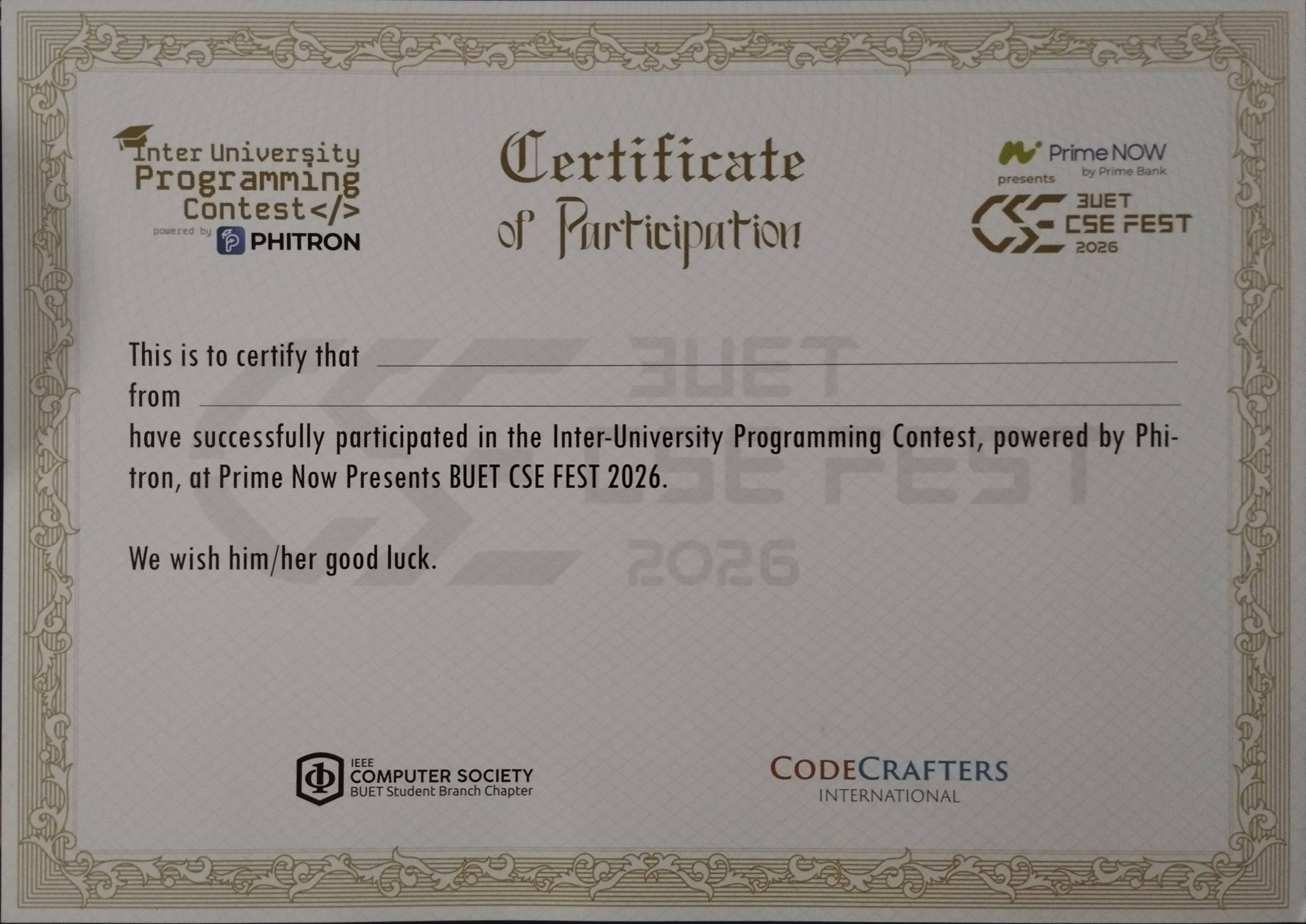 Certificate 7