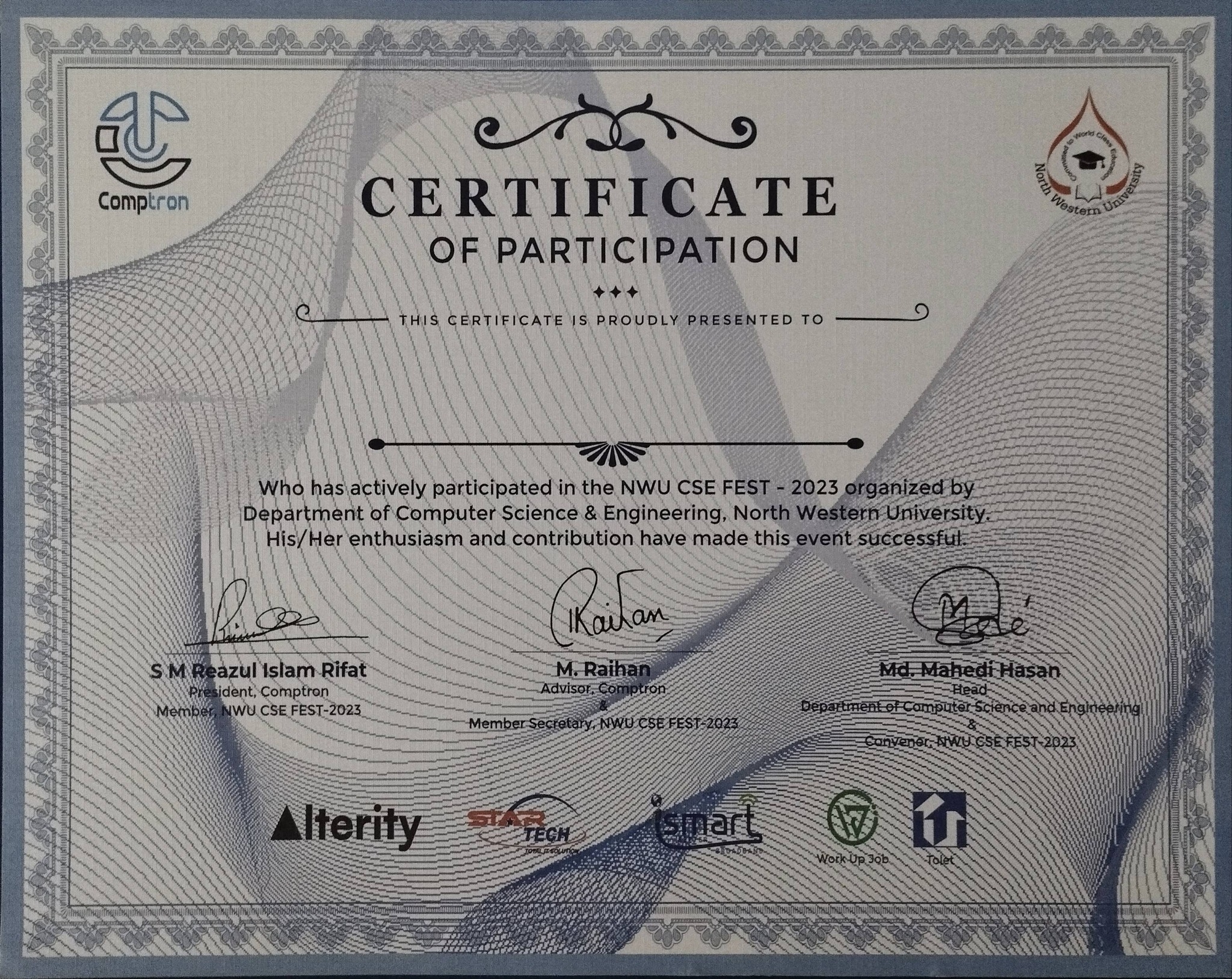 Certificate 21