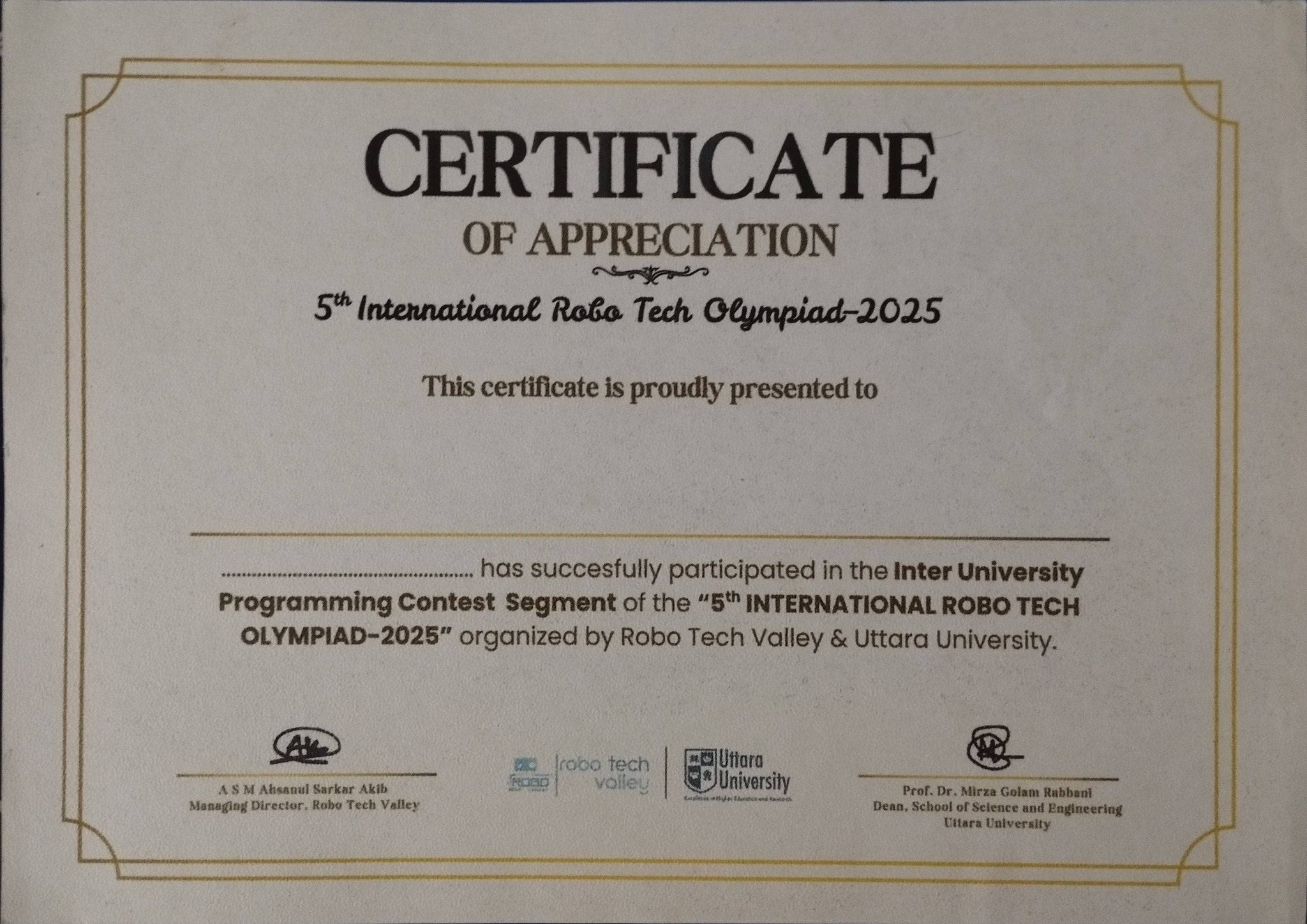 Certificate 10